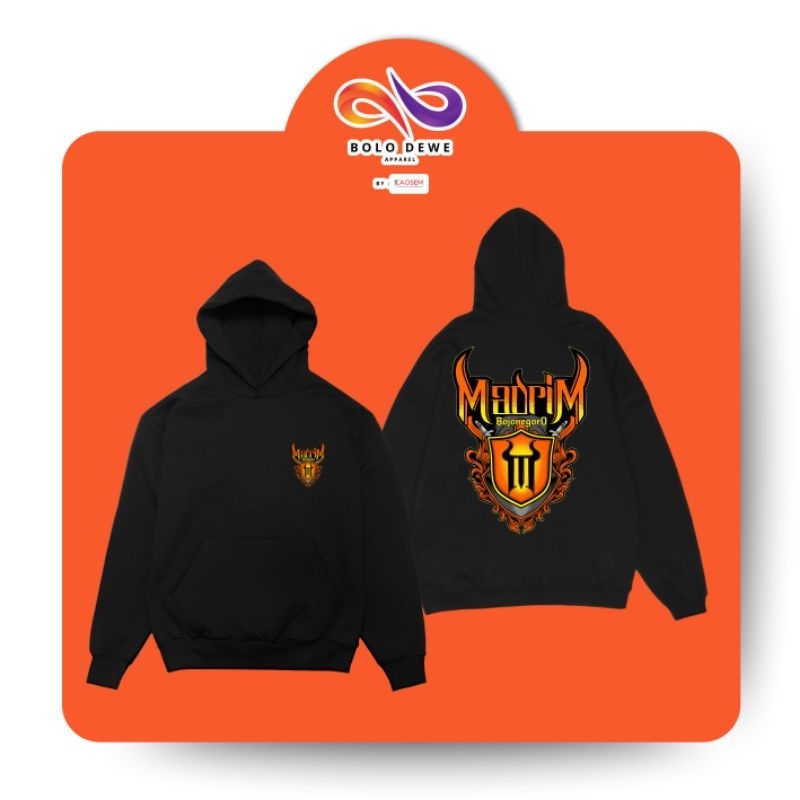 Hoodie Custom - Madrim Bojonegoro Bahan Cotton Fleece