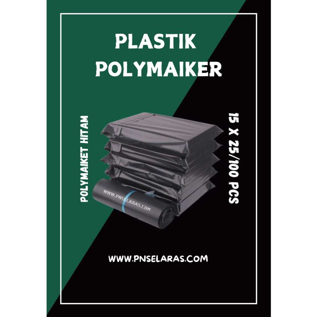 

PLASTIK PACKING POLYMAILER HITAM 2 UKURAN / 1PACK ISI (100 PCS)