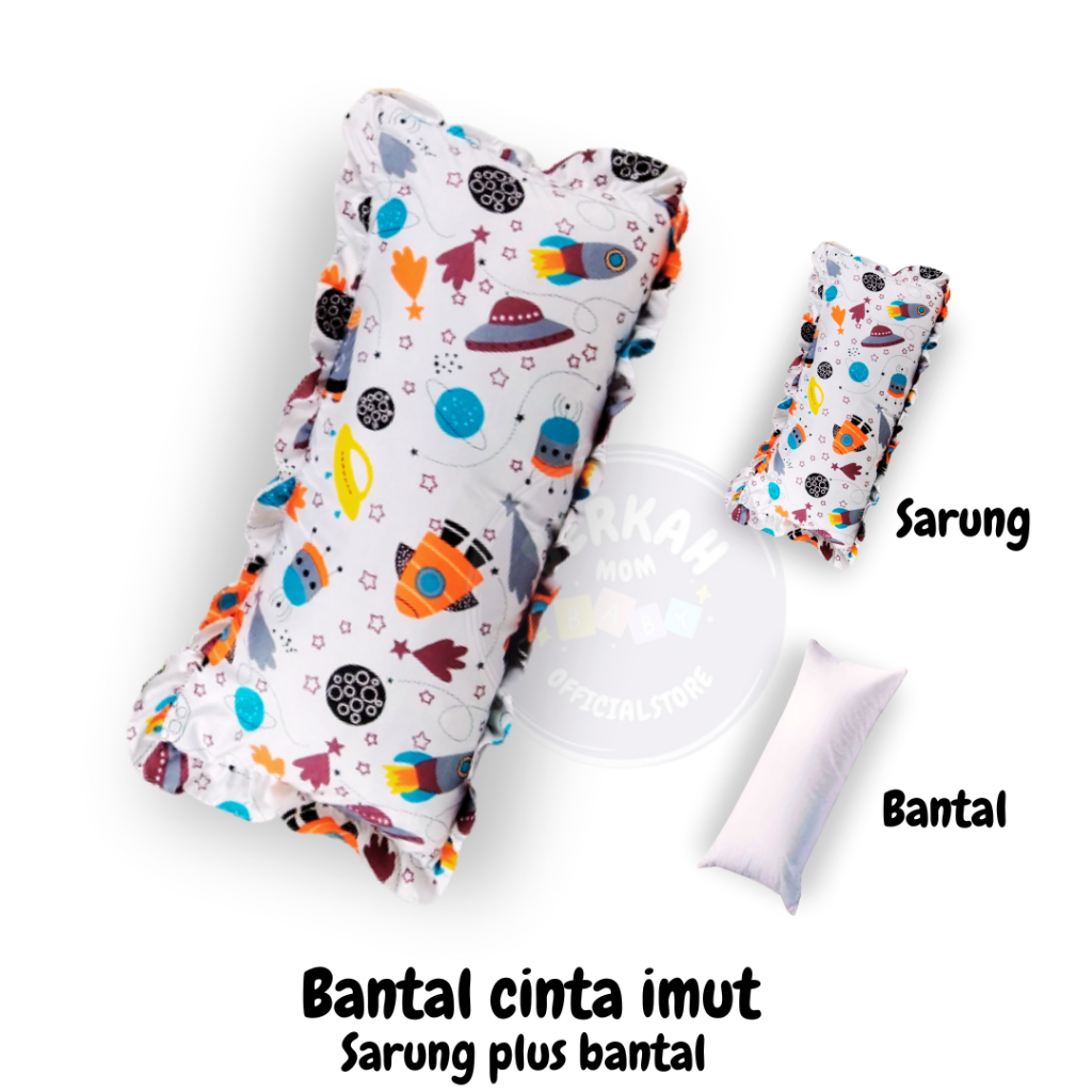 Bantal cinta kecil / bantal imut 30×60 / Bantal anak karakter / bantal imut dan sarung