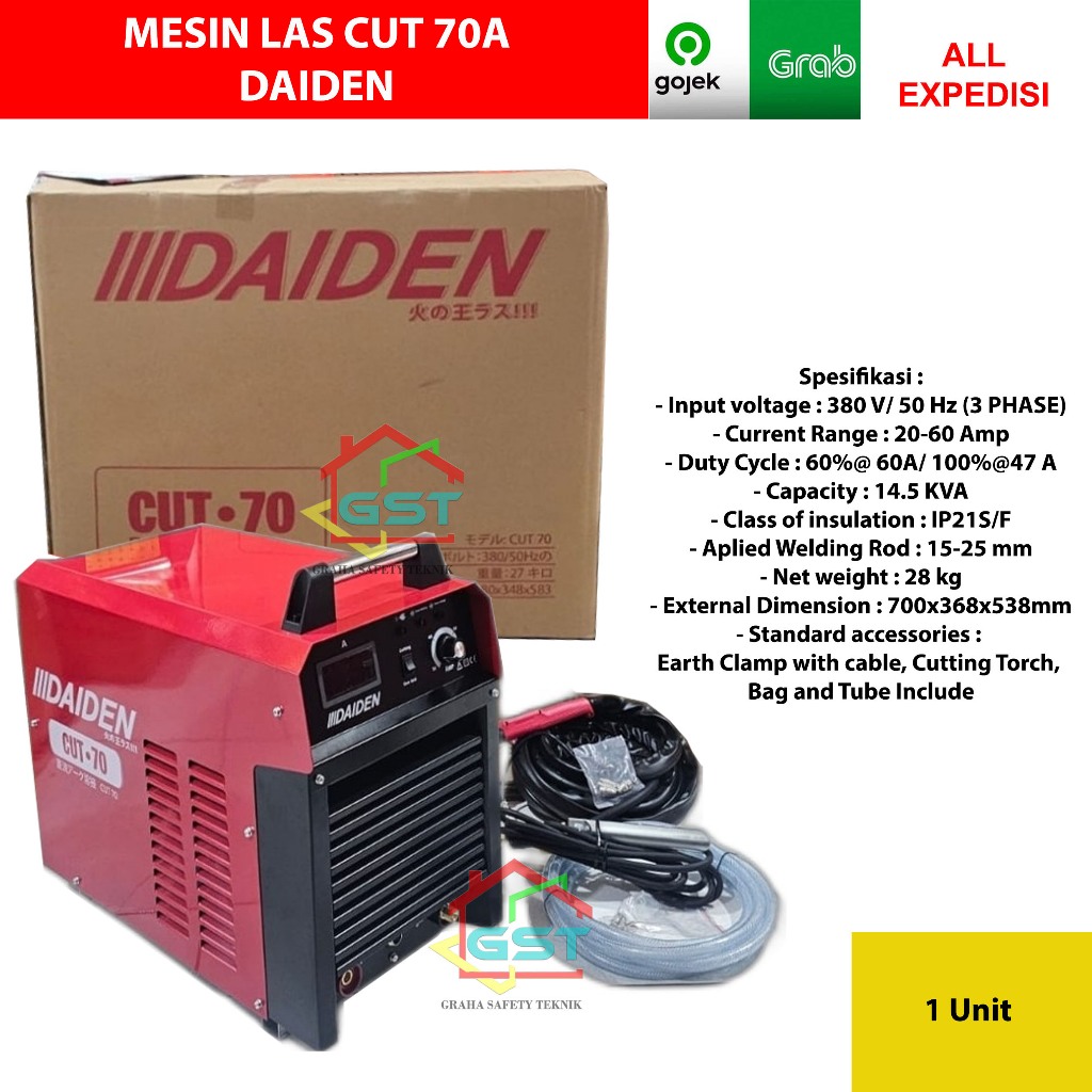 DAIDEN  mesin las cut 70a GARANSI RESMI plasma cutting 70ampere
