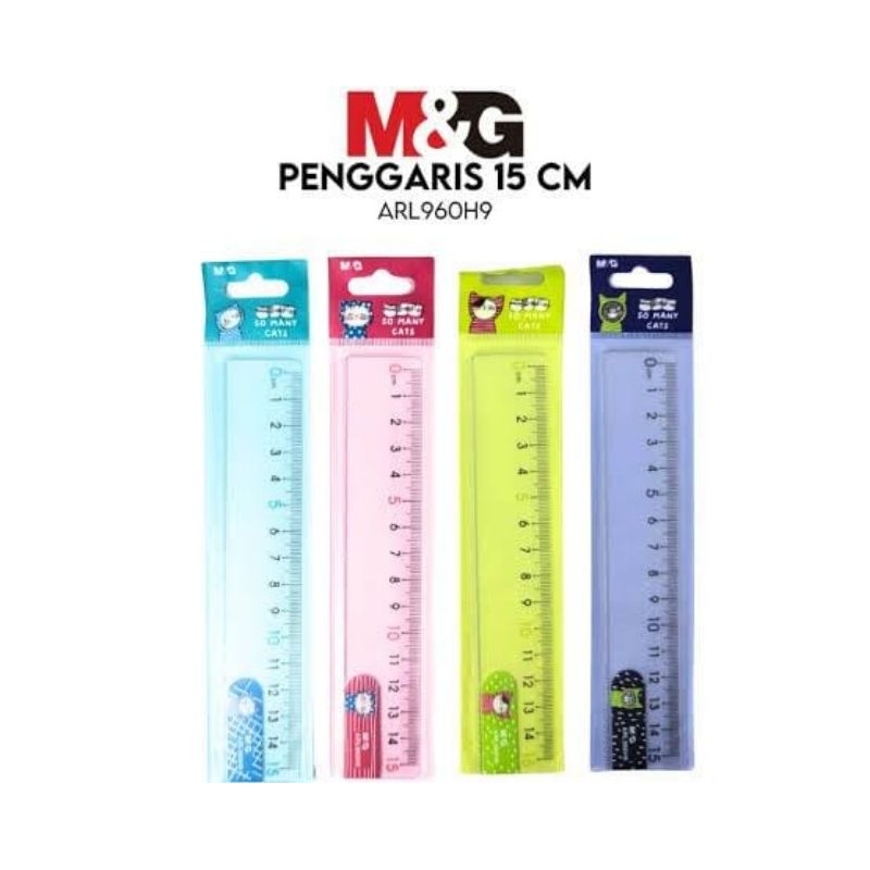 

MISTAR PLASTIK 15CM / PLASTIC RULER 15 CM SO MANY CATS M&G ARL960H9