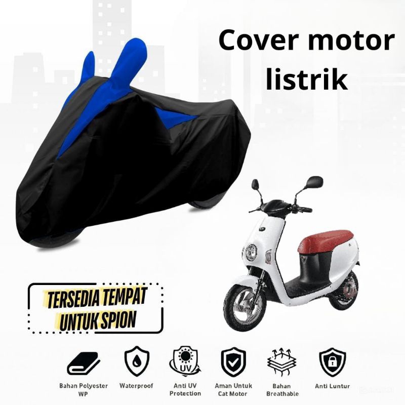 sarung pelindung motor listrik bahan waterproof premium anti hujan anti panas debu