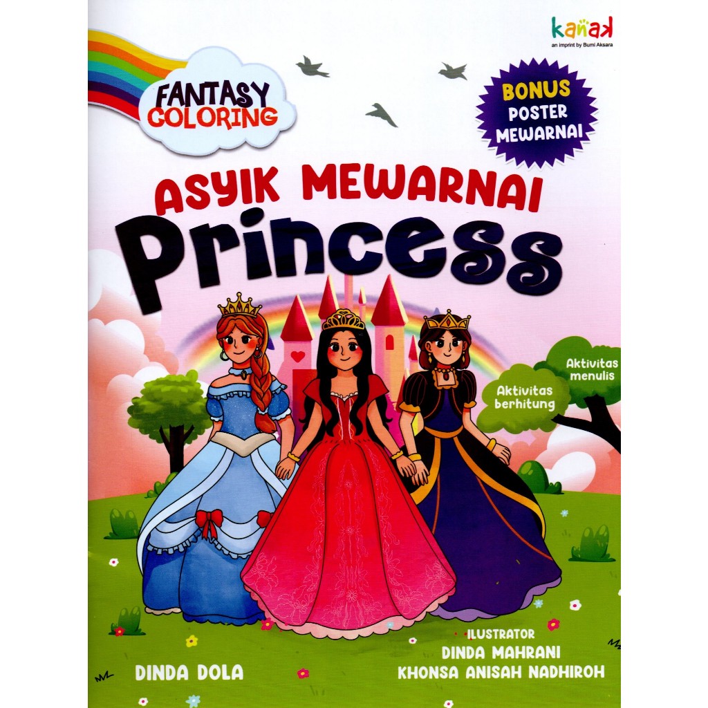 Buku Anak | Buku Anak-Anak | Buku Mewarnai | Buku Aktivitas Anak | Buku Princess | Buku Mewarnai unt