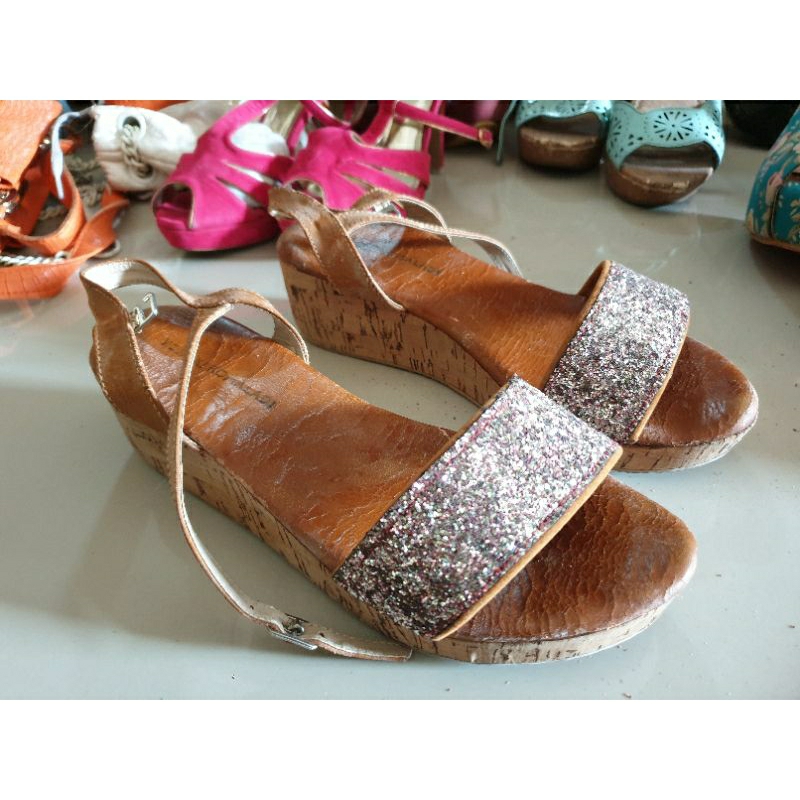 wedges glitter