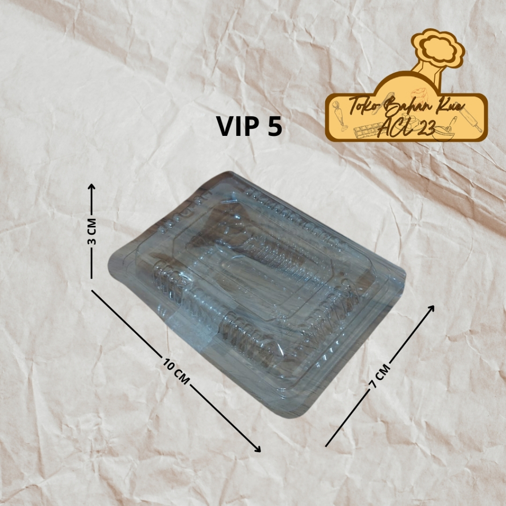 Mika VIP 5/Mika Makanan/Mika Kue/Mika Bolu/Mika Plastik/Wadah Makanan/Mika Plastik Kue VX-5GS