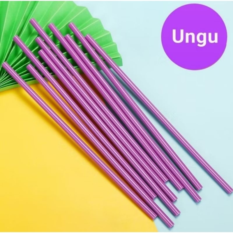 2pcs Lem Bakar Ungu Lem Tembak Warna Ungu Isi Refill Glue Stick Gun