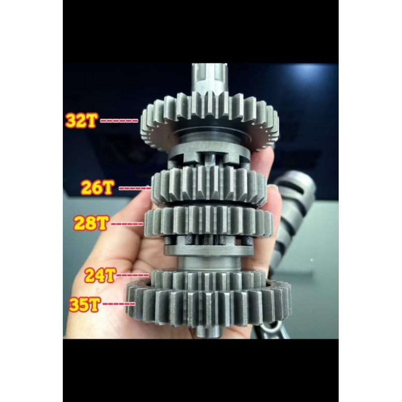 Rasio 5 speed by Vnr untuk KPH [ Supra x 125 / Karisma / Kirana ] Made in Thailand