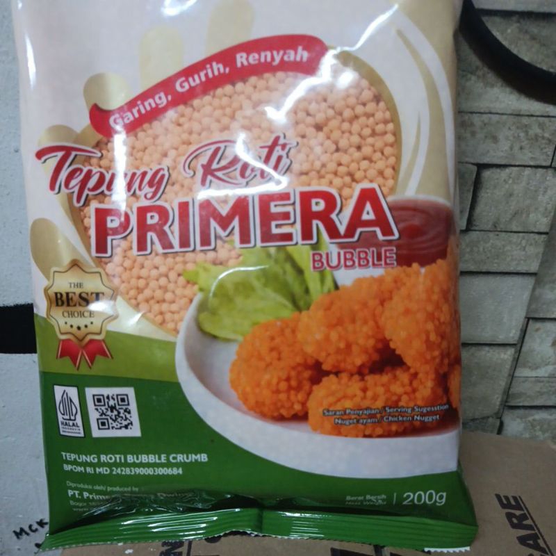 

bubble crumb 200gr primera original pack tepung roti