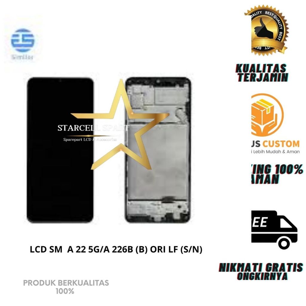LCD SAMSUNG  A22 5G/A 226B (B) ORI LF (S/N)
