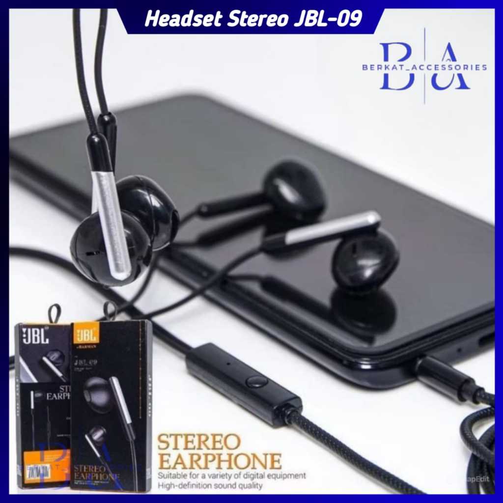 Headset Earphone JBL Streo Earphone JBL -09 By Harman