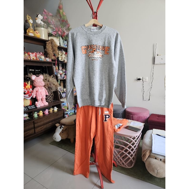 One set Sweatshirt Celana Port and Company