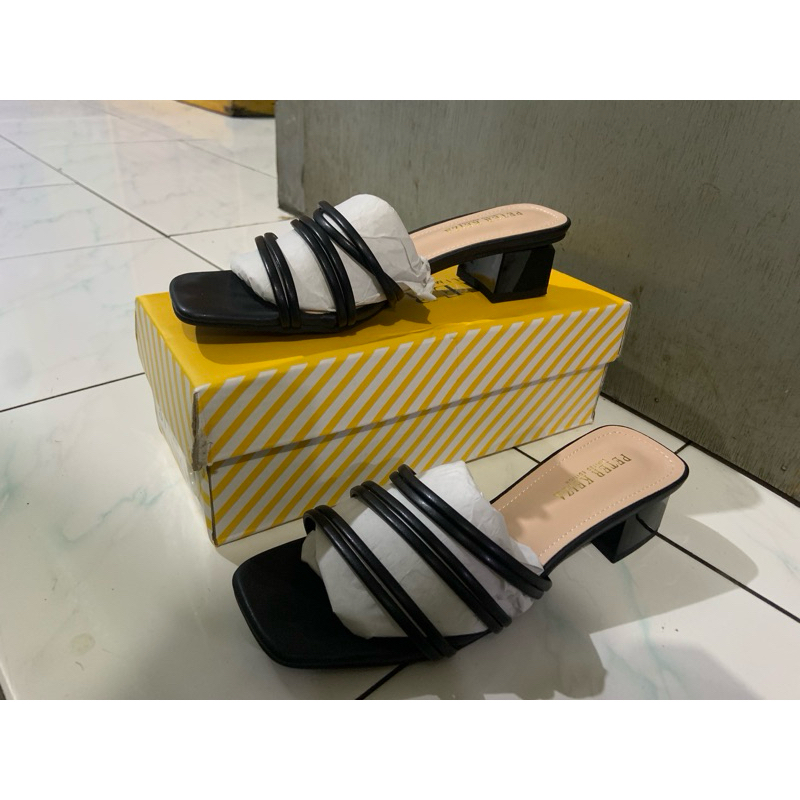 Heels Hitam - Peter Keiza - 37 Black