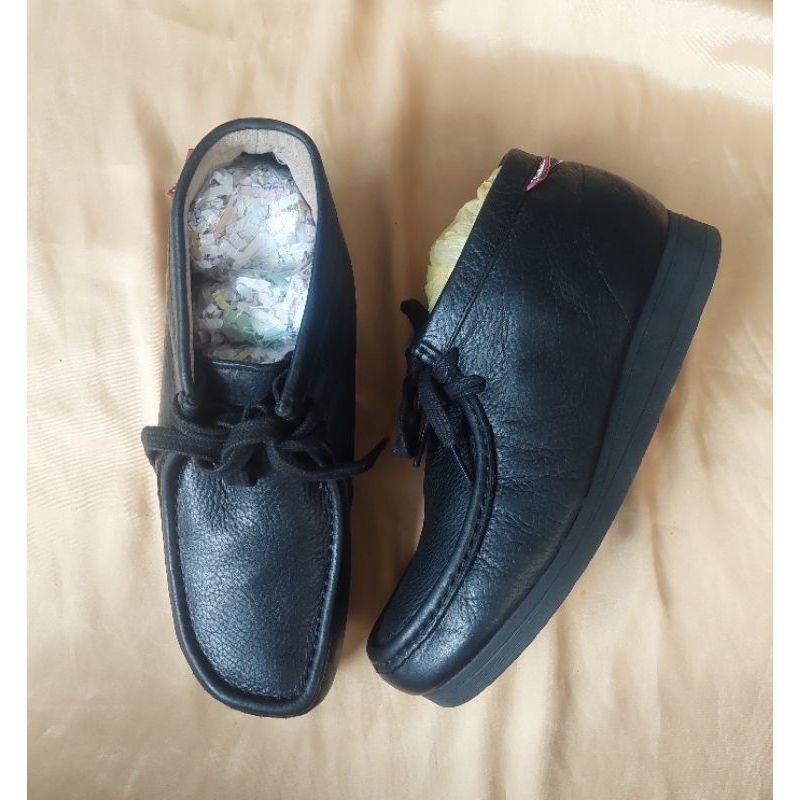 Loafers Clarks Wallabees Padmora leather full black