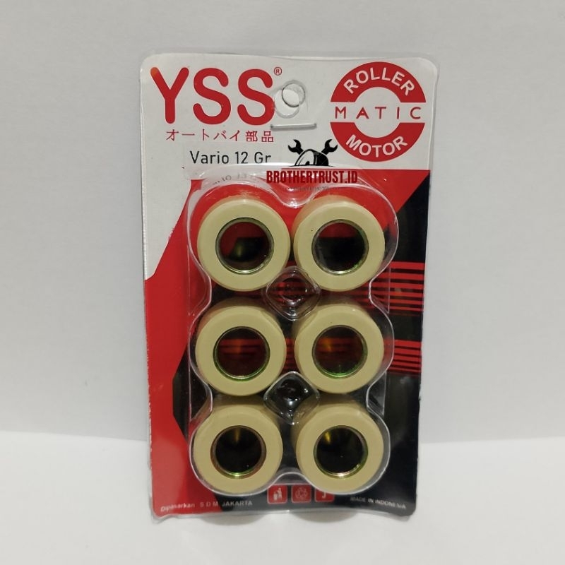 Roller Set Racing YSS 12 gram Beat Fi Vario 110 Scoopy Fi Beat Esp Vario Lama Vario Karbu Spacy Fi R