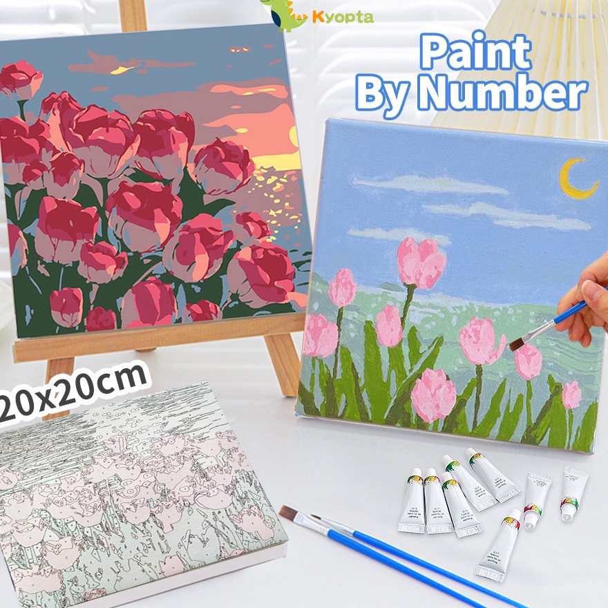 

FG2 Kyopta 2x2cm Paint by number aesthetic series diy dital painting kit Kanvas painting