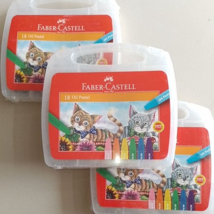 

Wah Crayon Oil Pastel Faber Castell 18 Warna Ekonomis Set Orinal Free Bubble Dus