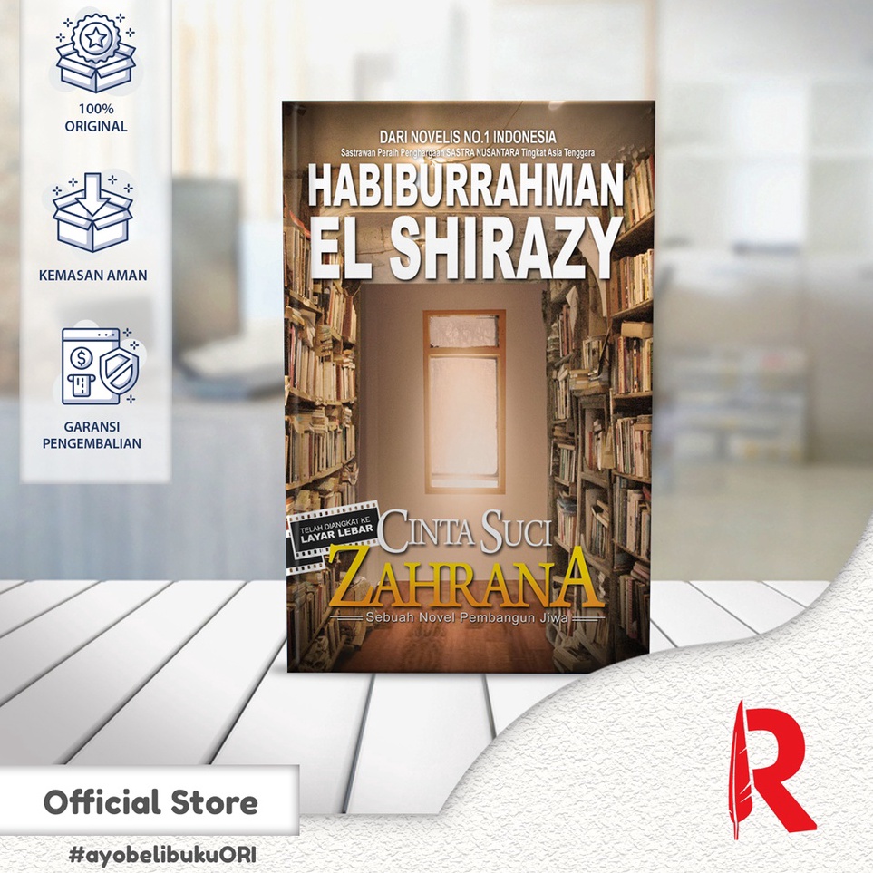 Novel Islami  Cinta Suci Zahrana  Habiburrahman el Shirazy  Republika Penerbit  Original ART H5W9