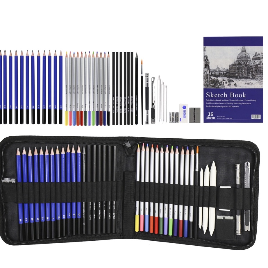 

HJ6 417798 Set Alat Gambar Lukisan Pensil Berwarna dan Buku Sketsa