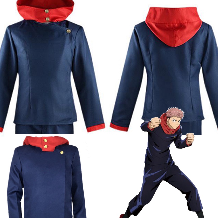 Top COD JAKET BLAZER ITADORI YUJI ANIME JUJUTSU KAISEN COSPLAY