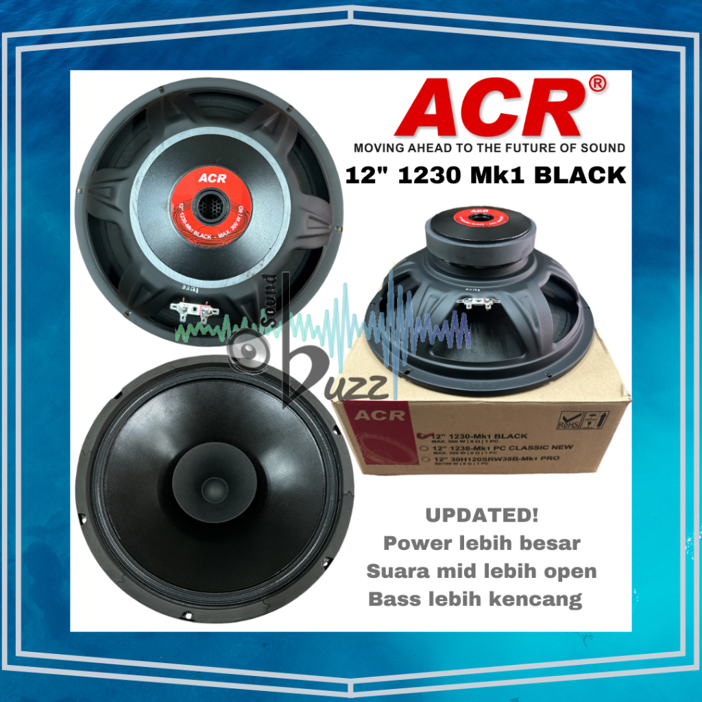 Speaker ACR 12 inch ACR 1230 Mk1 BLACK ACR 1230 Black