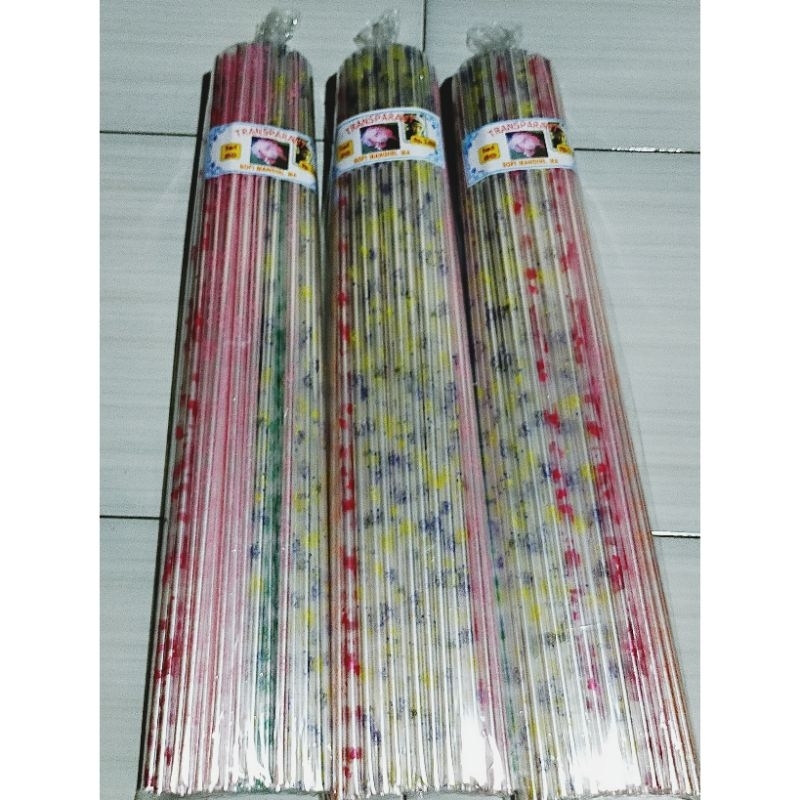 

Plastik Kado kaca Bening Motif 70 x 80cm (1 pack Isi 50 pcs)plastik Souvenir berbentuk gulung