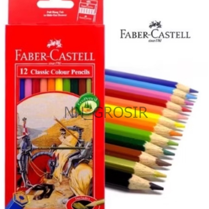 

KP8 PENSIL WARNA FABER CASTELL 12 WARNA COLOURS