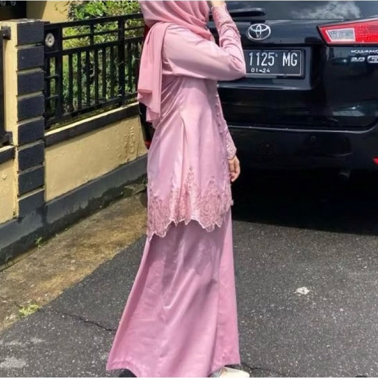 Baju Kurung Renda Malaysia SATU SET REAL PICT BISA REQ BUSUI ART W2U9