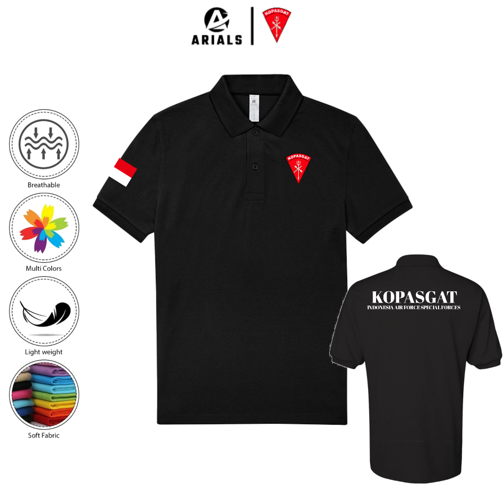 Arials Polo shirt Baju Kaos Kerah KOPASGAT TNI AU