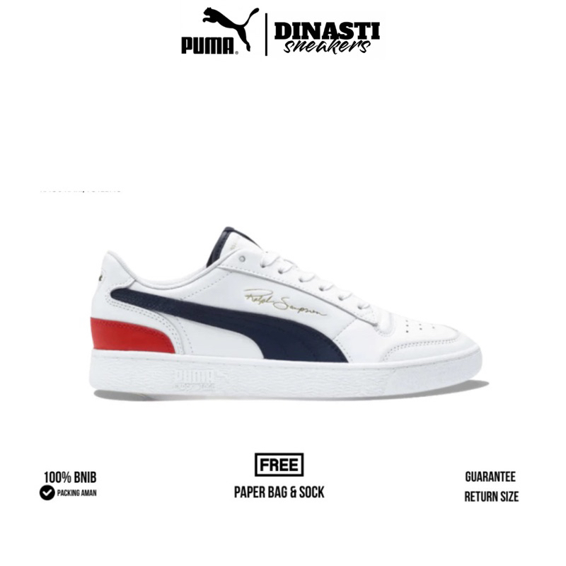 SEPATU PUMA RALPH SAMPSON PECOAT / WHITE NAVY RED