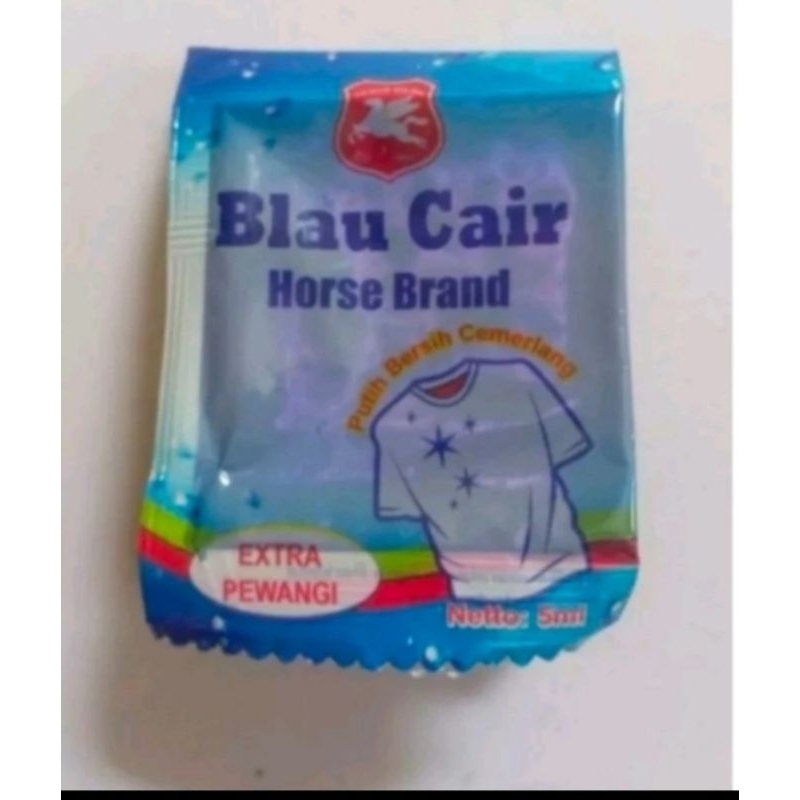 Blau cair sachet cap kuda terbang / Blau horse brand cair  sachet