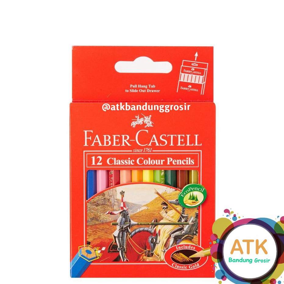 

KP8 Pensil Warna Faber Castell Classic Colour Pencils 12 Short Pendek