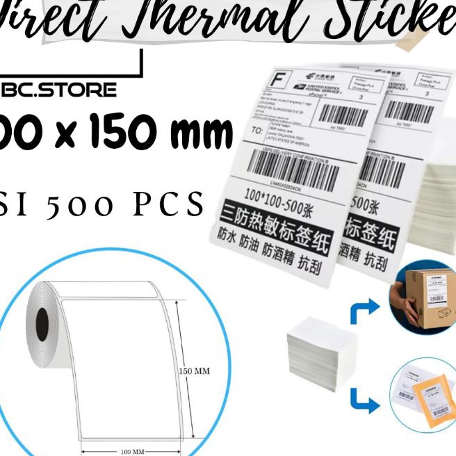 

Price Kes Thermal Sticker label 1 x 15mm isi pcs print resi A6