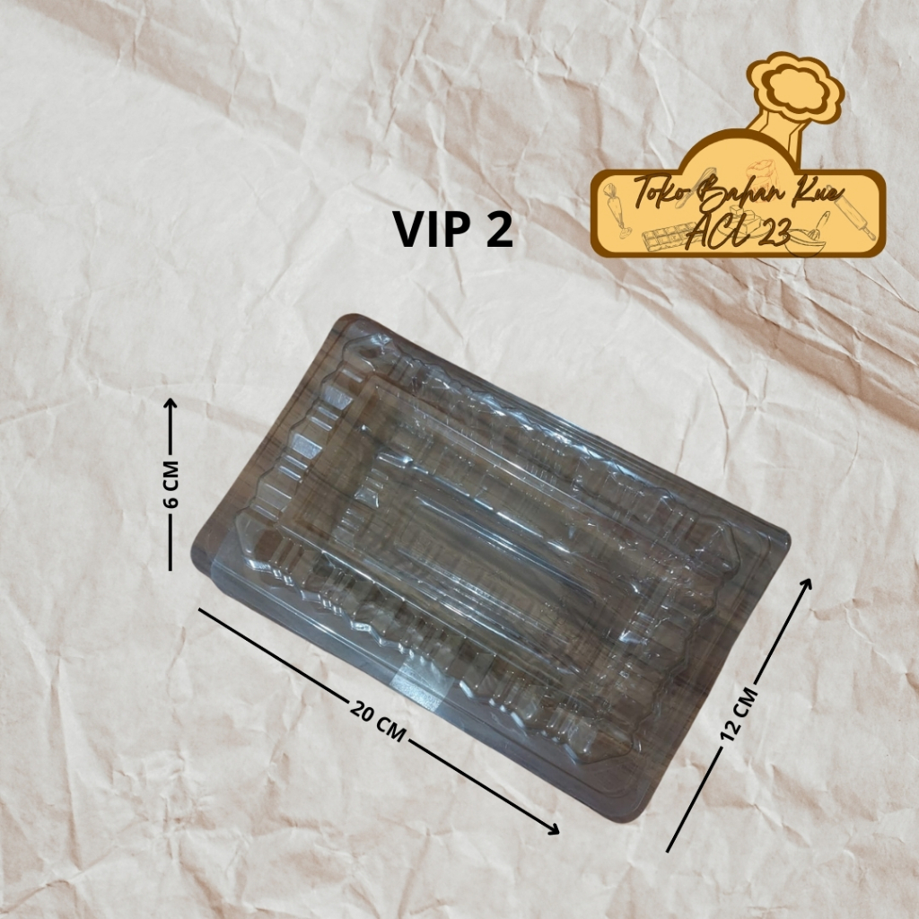 Mika VIP 2/Mika Makanan/Mika Kue/Mika Bolu/Mika Plastik/Wadah Makanan/Mika Plastik Kue VX-2GS