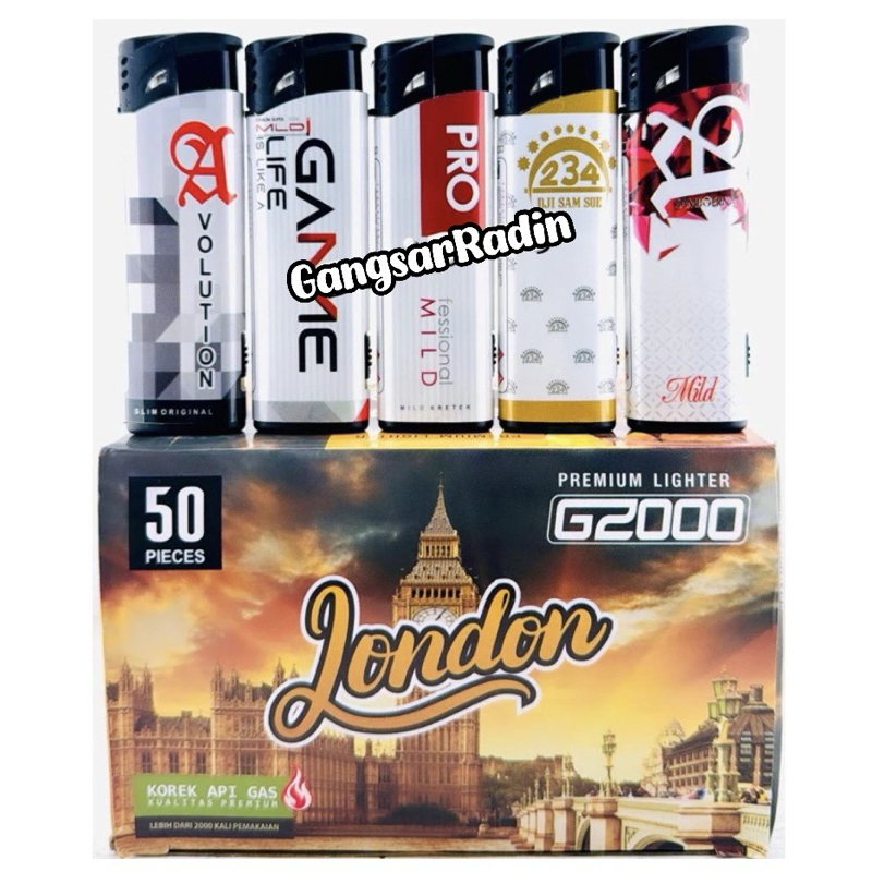 Korek Bara senter G2000 London / Los Angels / Paris bara spinner isi 50 pcs