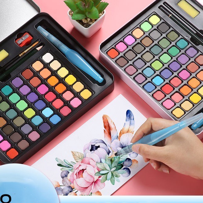 

Spesial cat air warna 36 dan 48 warna alat cat air warna per set sudah termasuk kuas dan kes lukis