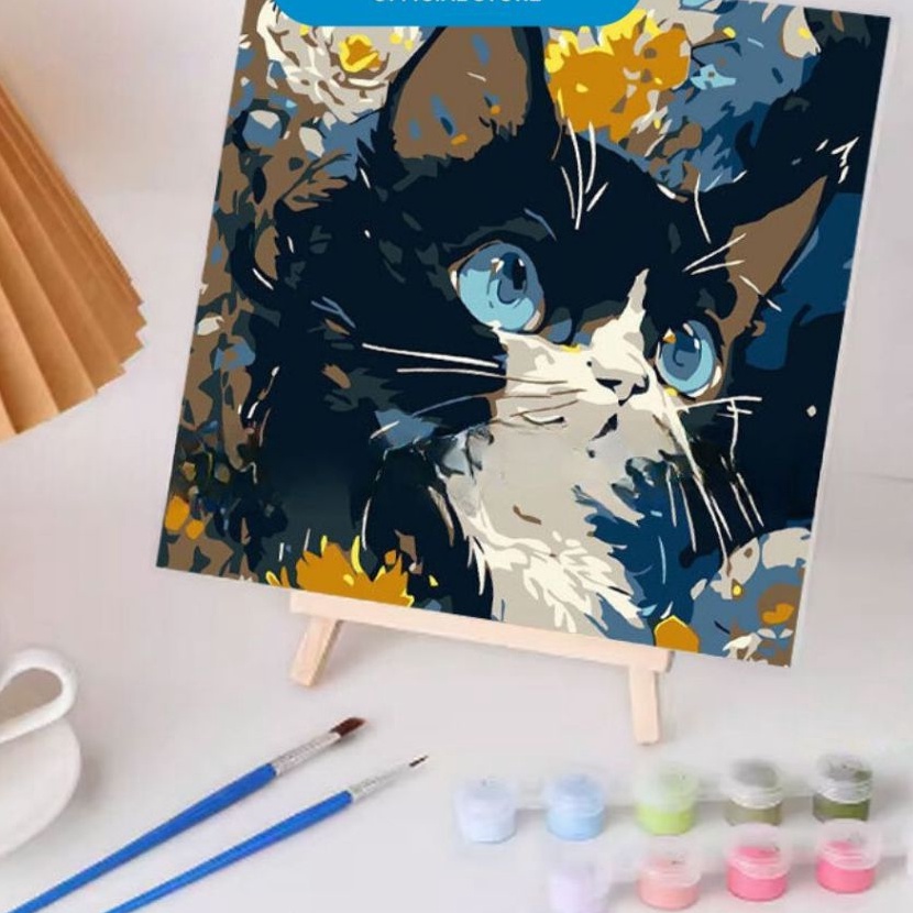 

HJ6 Melukis Paint By Numbers Kit Anak Kanvas Gambar Colouring Belajar Mewarnai STY752