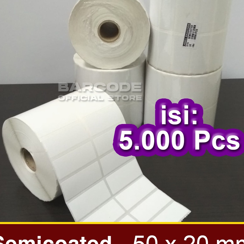 

Terbaik Label Barcode 5 X 2 5x2 mm 5x2mm 2 Kes Sticker Semicoated
