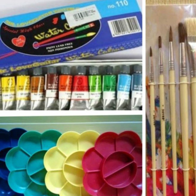 

Tawaran MELUKIS 3 in 1 Palet Kuas Cat Air lukis ART SET