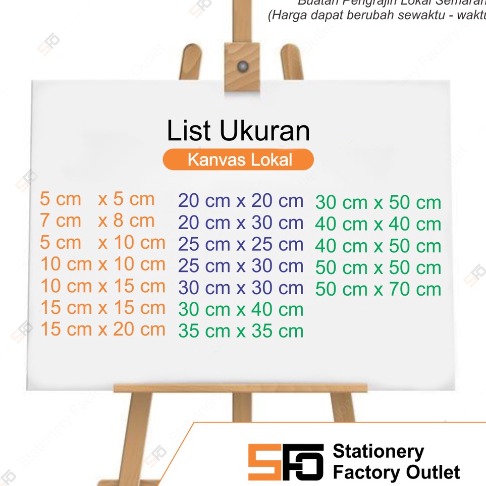 

kanvas lukis 4 x 5 cm SFO Semarang Official ART K5D6