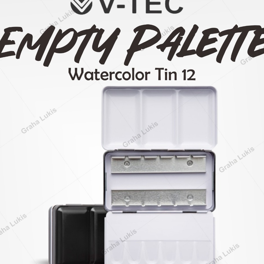 

Bonus Empty Palette Watercolor Tin 12 Empty Box