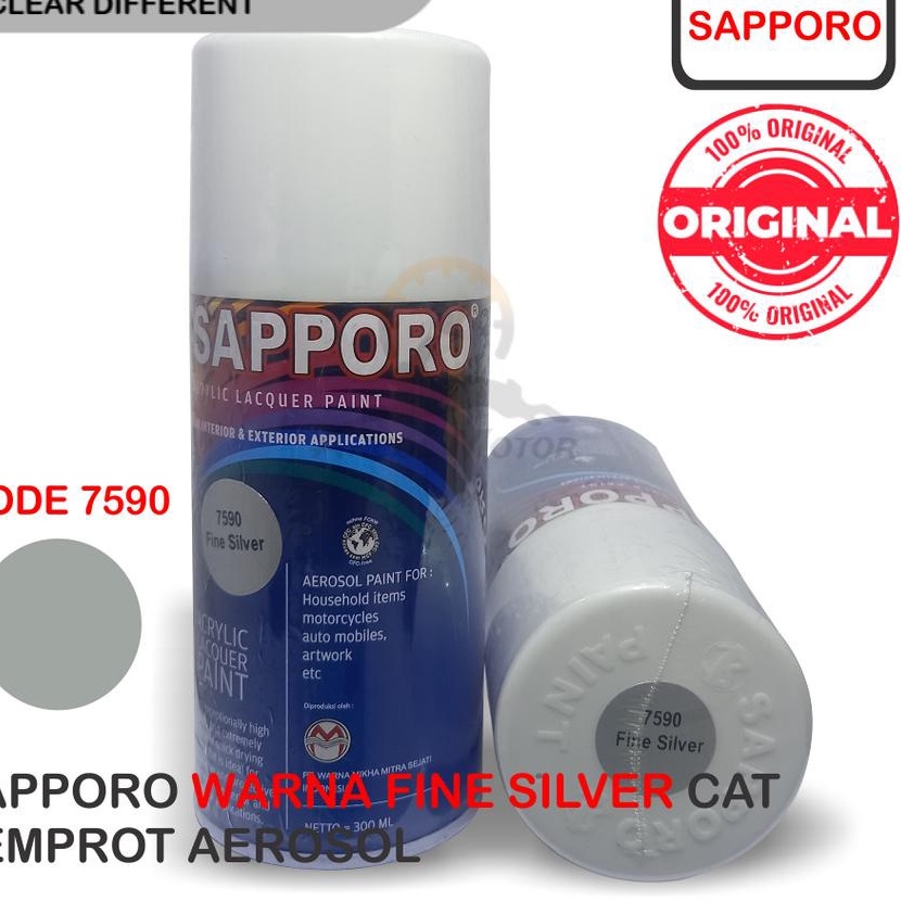 

Bonus Sapporo 759 Fine Sier Cat Semprot Aerosol Saporo Paint