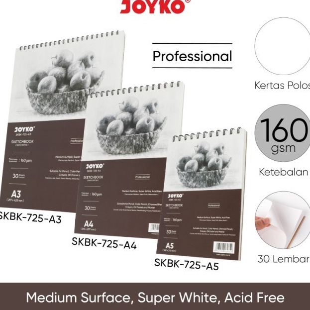

FG2 Buku Sketsa Gambar A4 Joyko SKBK725 Sketch Book