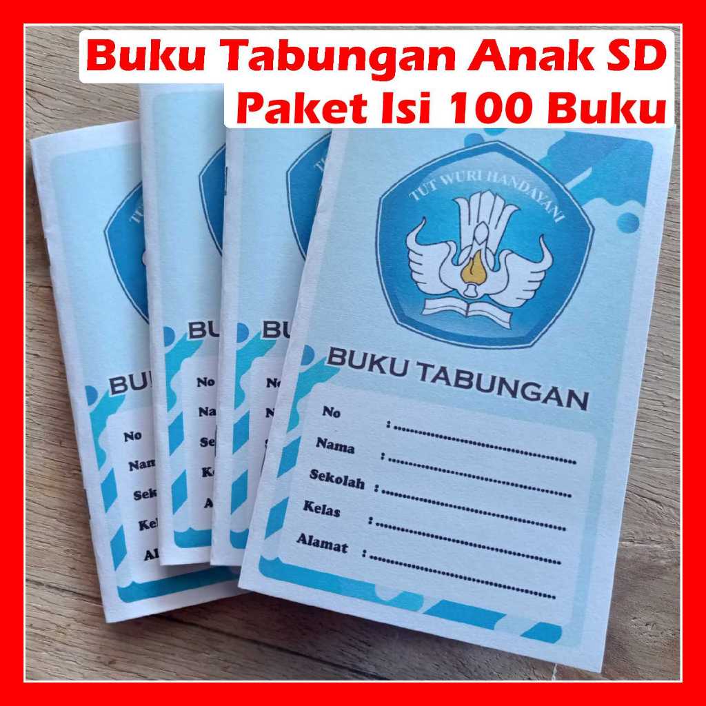 

[ Paket isi 100 Buku ] Buku Tabungan Siswa Sekolah - SD, SMP, SMA - Isi 16 Halaman