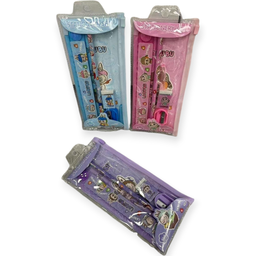 

STUDY SET + POUCH 3369 LABUBU SANRIO / STATIONERY SET / SET ALAT TULIS CINNAMOROLL KUROMI