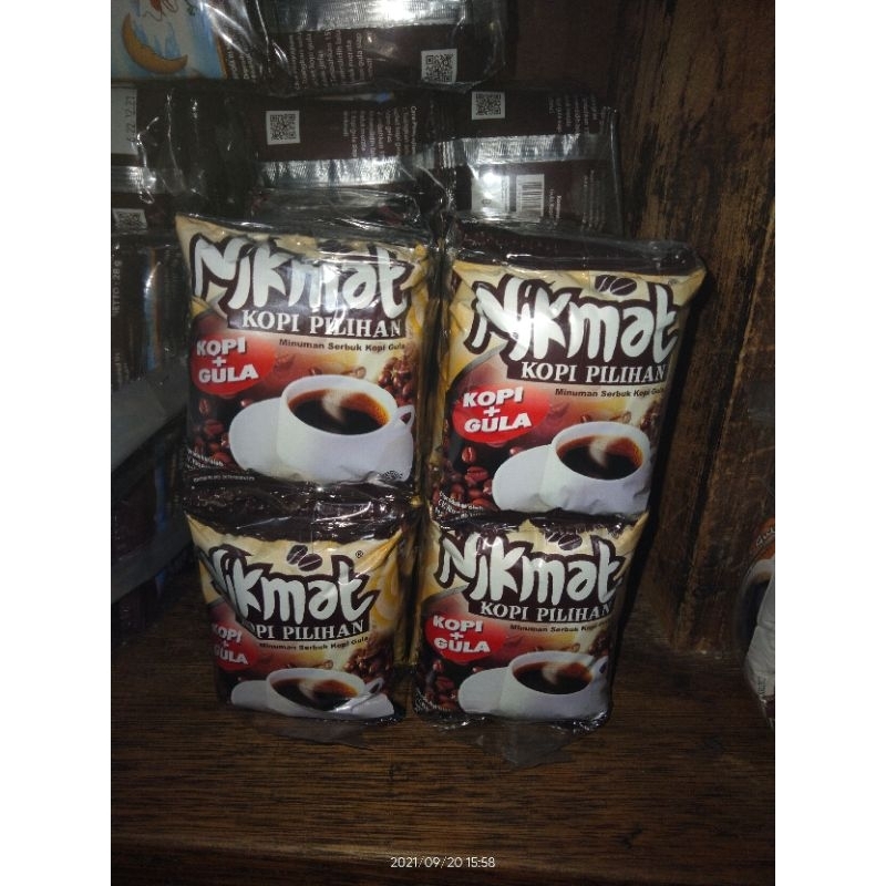 

Kopi Nikmat plus Gula Sachet 30g pak (isi 20 pcs)