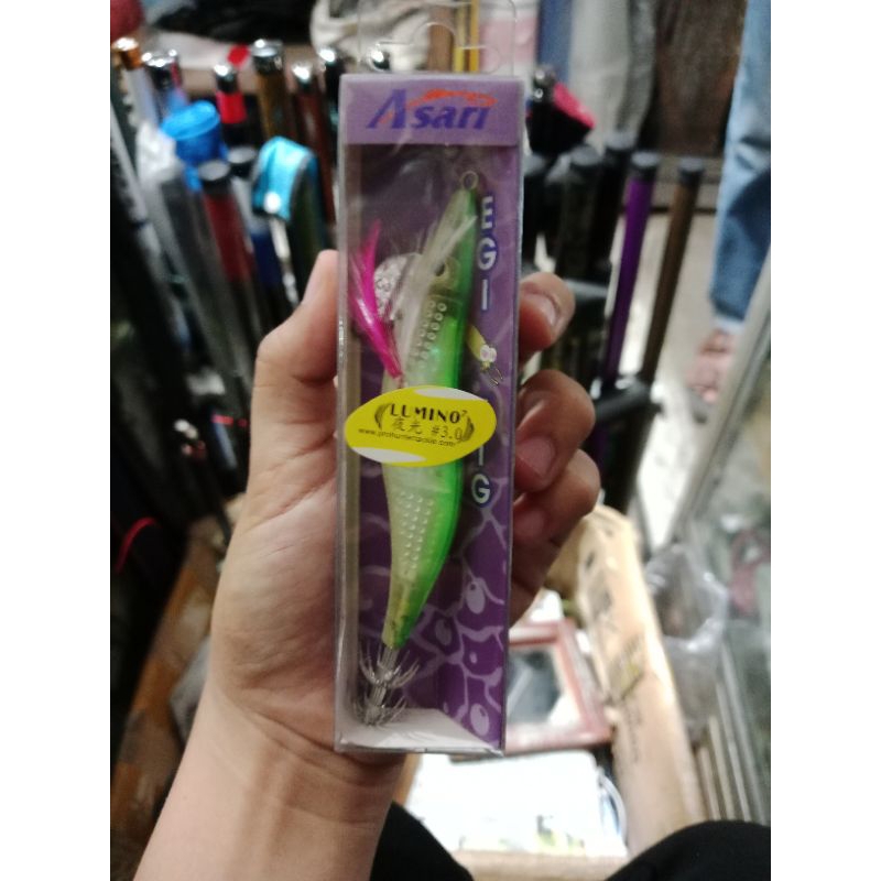 Umpan cumi lumino Asari (Egi jig)