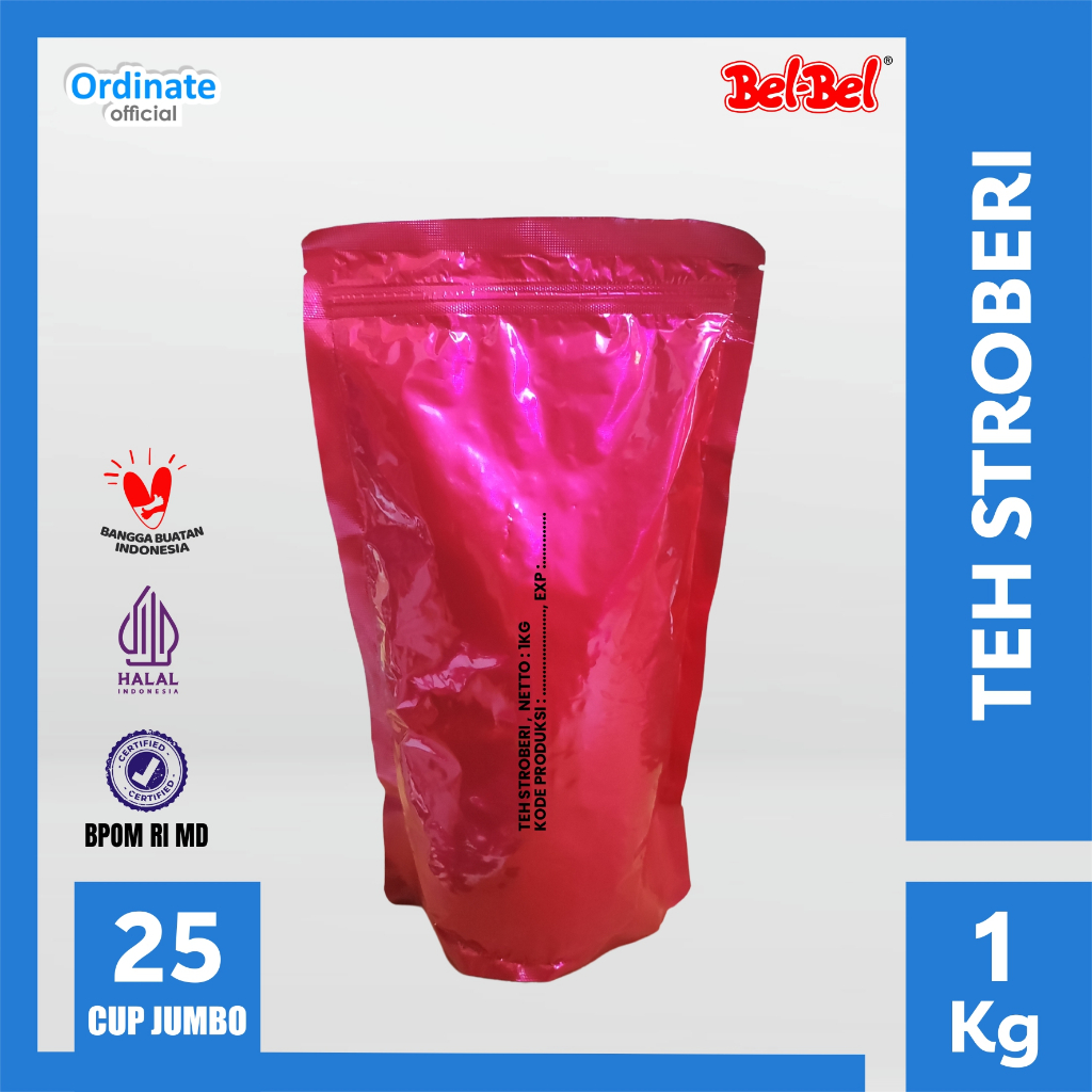 

Belbel Bubuk Minuman Rasa Strawberry Tea - 1 KG