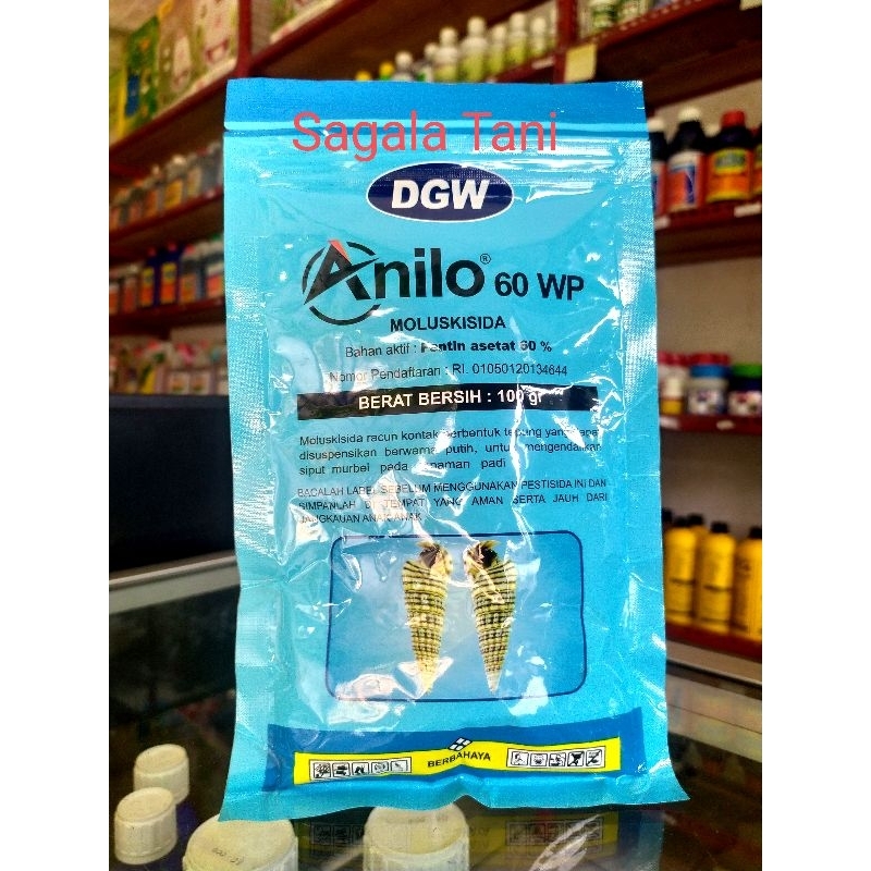 ANILO 60WP DGW Pengendali Siput Murbei Padi kemasan 100gr