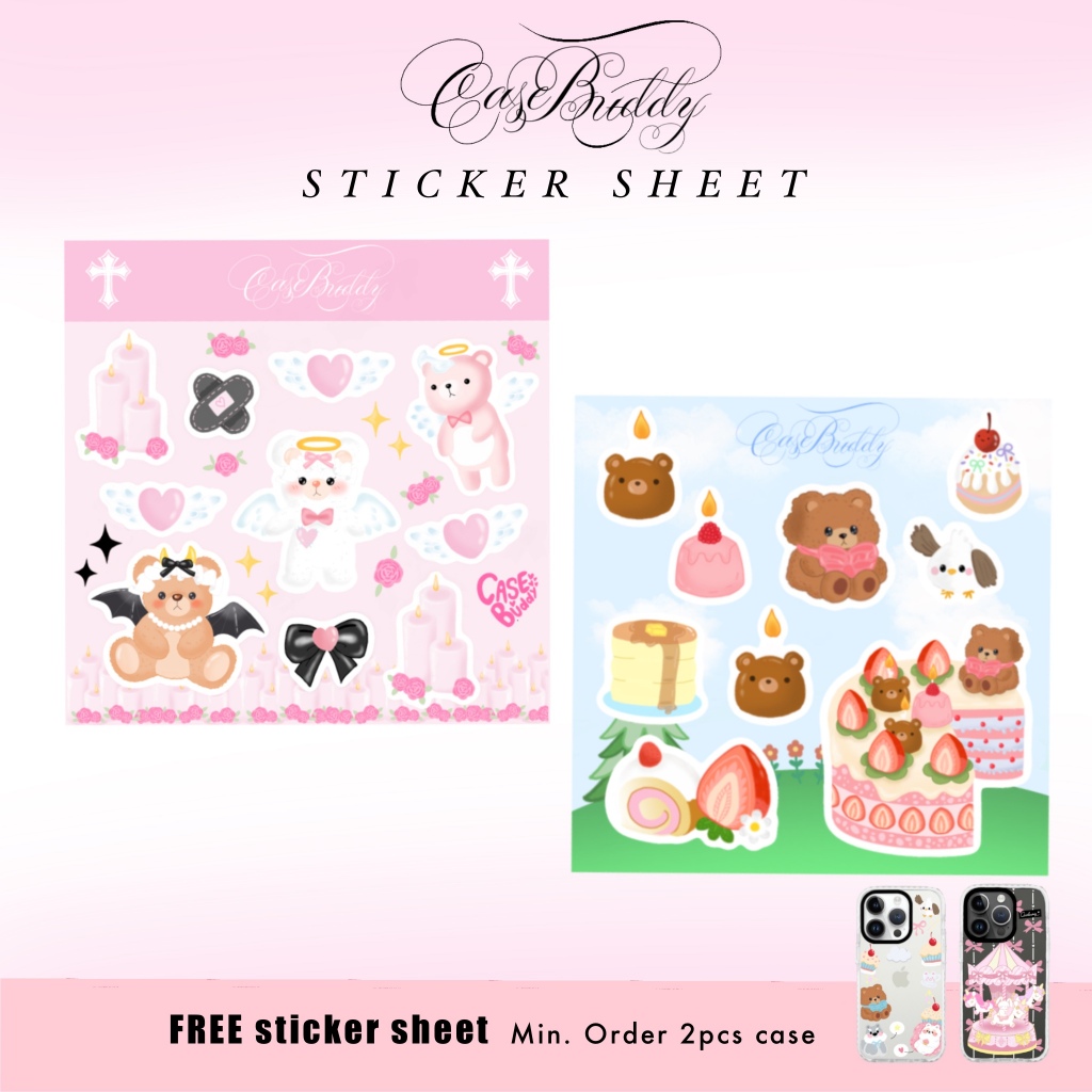 

FREE sticker sheet cute bear series limited