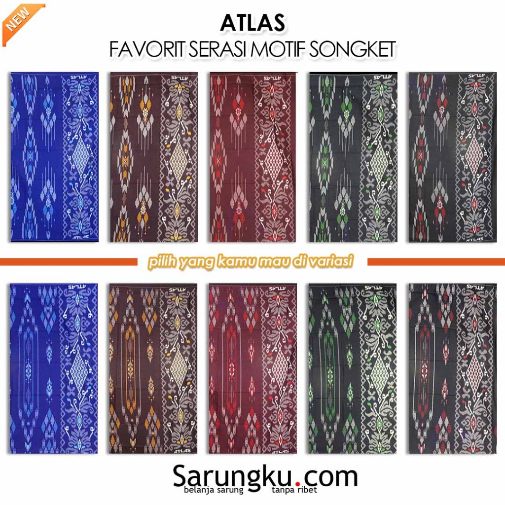 Sarung Atlas Favorit Serasi Songket